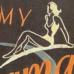 Tommy Bahama 100 percent silk embroidered shirt XL